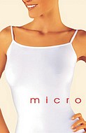 Damenunterhemd, weiche Mikrofaser, dünne Träger, ohne Muster